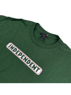 VTG Y2K Independent Truck Company Men's 100% Cotton S/S T-Shirt Green • Large